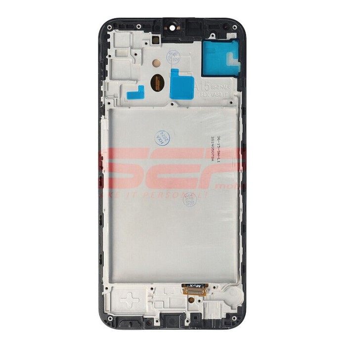 LCD+Touchscreen cu Rama Samsung Galaxy A15 4G-5G / A155 / A156 BLACK OLED Dimensiune redusa