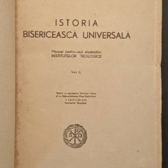 1956 ISTORIA BISERICEASCA UNIVERSALA Vol II Manual pt Institutele Teologice 466p