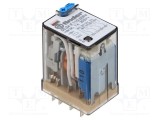 Releu electromagnetic 4PDT 110V DC 7A 250V AC Finder 55.34 plug-in