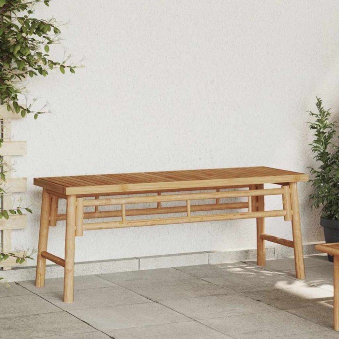 vidaXL Bancă Maro 110 x 38 x 45 cm Bambus 4106585