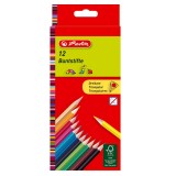 Cumpara ieftin Creioane color triunghiular 1/1 set 12, Herlitz