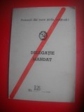 HOPCT DELEGATIE MANDAT APARAT CC AL PCR 1987 BUCURESTI - ROMANIA