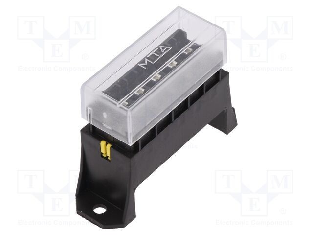Ladă de siguranţe MTA 19mm 100A cu &icirc;mpingere, 6 piste, &icirc;nşurubare