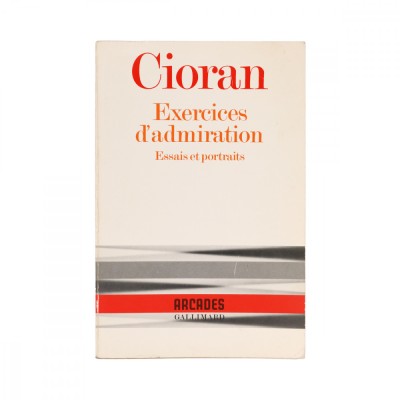 Emil Cioran, Exercices d&amp;rsquo;admiration, 1986, cu dedicație pentru Albert și Lisette Lebacqz foto
