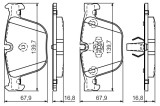 Placute frana Bosch 0986494294, frana disc BMW, Alpina, Rolls-Royce, X5, X6