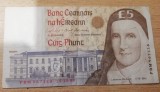 B11 - Bancnota foarte veche - Marea Britanie - Irlanda - 5 lire sterline