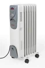 Calorifer electric ZILAN ZLN-2104, 7 elementi, Putere 1500 W, 3 trepte de putere, Termostat de siguranta, Termostat reglabil foto