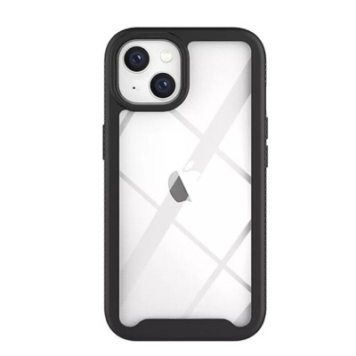 Husa defencepro 360 compatibila cu apple iphone 14 plus, black foto