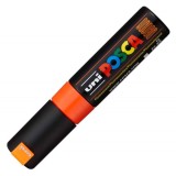 Marker Posca - Portocaliu Fluorescent PC-8K | Uni