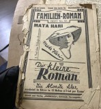 DER FAMILIEN ROMAN , Mata Hari, edt Eminescu, Cernauti Pret 3 lei, Nr 57
