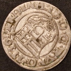 Denar Ungaria 1536 Ferdinand argint 0.4gr nr.7