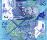 Bancnota Barbados 2 Dolari 2022 Polymer UNC, Necirculata