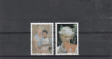 Uruguay 1998-Printesa Diana , serie de 2 valori,MNH,Mi.2326-2326, Regi, Nestampilat