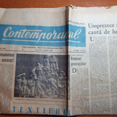 contemporanul 23 octombrie 1959-articole eugen barbu,george calinescu,g. muntean