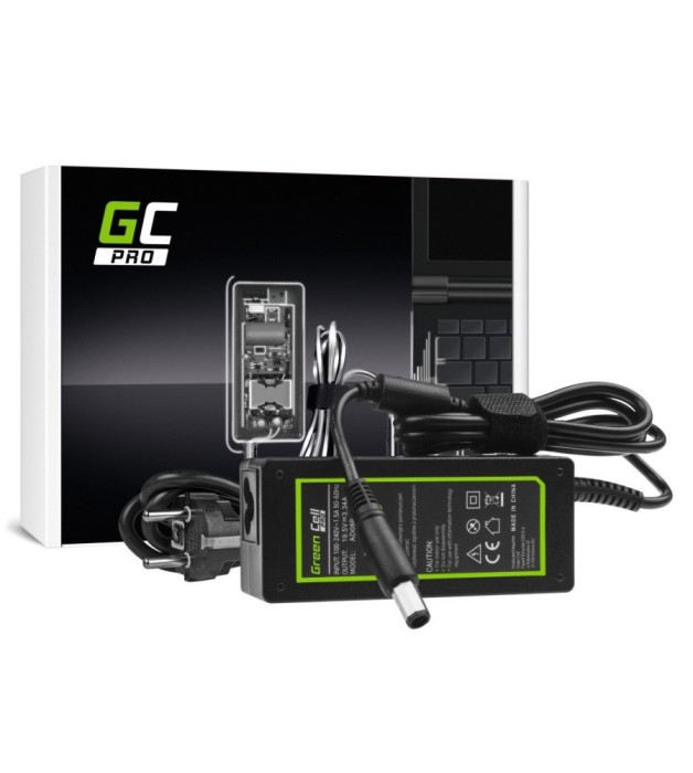 Incarcator Green Cell PRO 65W pentru Dell &ndash; 19.5V 3.34A, model compatibil XK850, mufa 7.4 mm - 5.0 mm, priza EU