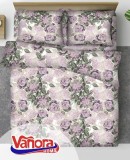 Set de pat king size bumbac,92 gsm,Peony