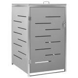 Magazie pentru pubela unica, 69x77,5x112,5 cm, otel inoxidabil