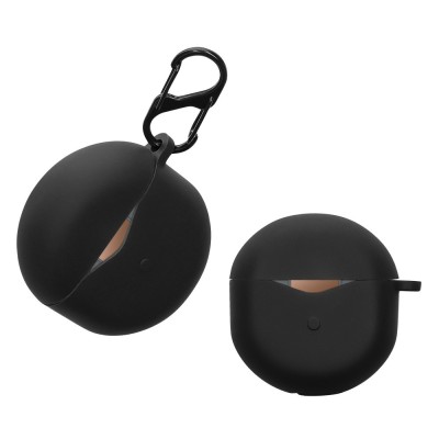 Husa Casti Kwmobile pentru SoundPEATS Air 4, Negru, Silicon, KWM0000252I001C foto