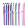 Set 14 Crosete Colorate Dactylion, 2-10mm, Aluminiu, Ergonomice, Crosetat Brodat