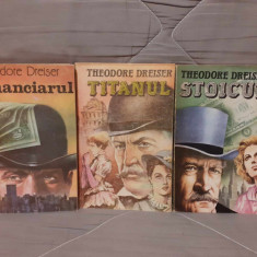 FINANCIARUL/TITANUL/STOICUL-THEODORE DREISER (3 VOL) COPERTI VALENTIN TANASE