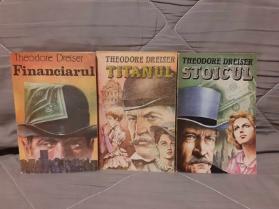 FINANCIARUL/TITANUL/STOICUL-THEODORE DREISER (3 VOL) COPERTI VALENTIN TANASE foto