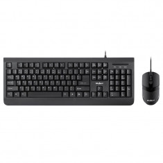 Kit tastatura + mouse cu fir Rebel WDS100, negru foto