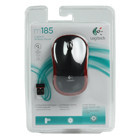 Mouse M185, rosu, Logitech foto