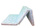 Saltea pliabila pentru copii MyKids 120x60x5 cm, albastru cu buline