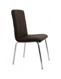 Scaun de bucatarie BUC 230, cadru metalic, piele ecologica, spatar inalt, 120 kg