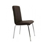 Scaun de bucatarie BUC 230, cadru metalic, piele ecologica, spatar inalt, 120 kg