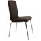 Scaun de bucatarie BUC 230, cadru metalic, piele ecologica, spatar inalt, 120 kg