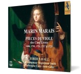 Marin Marais - Pieces de viole des Cinq Livres 1686, 1701, 1711, 1717 &amp; 1725 (5 CD) - Editura JORDI SAVALL, basse de viole TON KOOPMAN, clavecin HOPKI