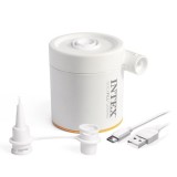 Pompa electrica portabila cu cablu usb pentru produse gonflabile,umflare si dezumflare rapida, 5V, Intex
