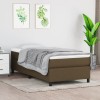 VidaXL Cadru de pat cu arcuri, maro &icirc;nchis, 80x200 cm, textil 3120817