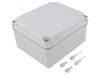 Carcasa universala PCE IP67 Gri deschis EL171 155x179x99mm IK07 -25..40C