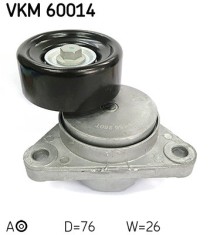 SKF VKM 60014 rola intinzator,curea transmisie foto