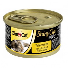 GimCat ShinyCat ton + branza 70 g foto