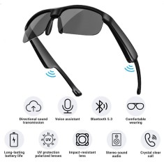 Ochelari Inteligenti cu Protectie UV si Conectare la Telefon M6 Pro