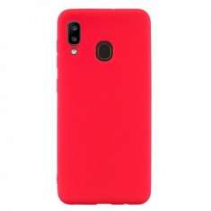 Husa TPU Matte Samsung Galaxy A20 Red foto