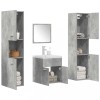 VidaXL Set mobilier de baie, 5 piese, gri beton, lemn prelucrat 3324904