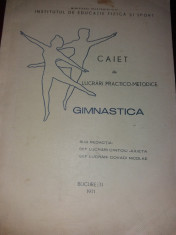 CAIET DE LUCRARI PRACTICO-METODICE GIMNASTICA foto