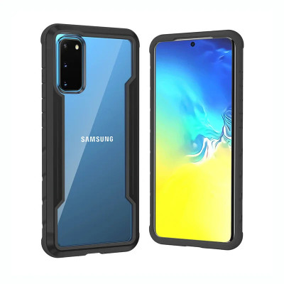 Husa Cover Bumper X-Fitted Fighter Plus pentru Samsung Galaxy S20 Negru foto