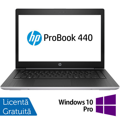 Laptop Refurbished HP ProBook 440 G5, Intel Core i5-8250U 1.60GHz, 8GB DDR4, 256GB SSD, 14 Inch Full HD, Webcam + Windows 10 Pro NewTechnology Media foto