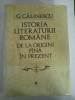 Istoria literaturii romane de la origini pana in prezent - George Calinescu