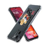 Husa antisoc pentru motorola moto g05 / e15, airbag pro, clear, risk taker