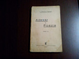 ADEVAR si POEZIE - C. Stefanescu-Draganesti - 1937, 124 p., Alta editura