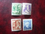 Serie Elvetia 1933 Pro Juventute , 4 valori sarniera, Nestampilat