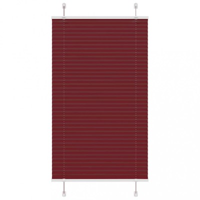 Jaluzea plisată Bordeaux Roșu 70x100 cm Lățime țesătură 69,4 cm foto