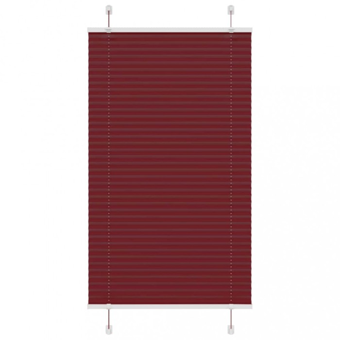 Jaluzea plisată Bordeaux Roșu 70x100 cm Lățime țesătură 69,4 cm