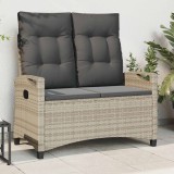 vidaXL Bancă de grădină cu pernă 105 x 60 x 112 cm oțel 42026855